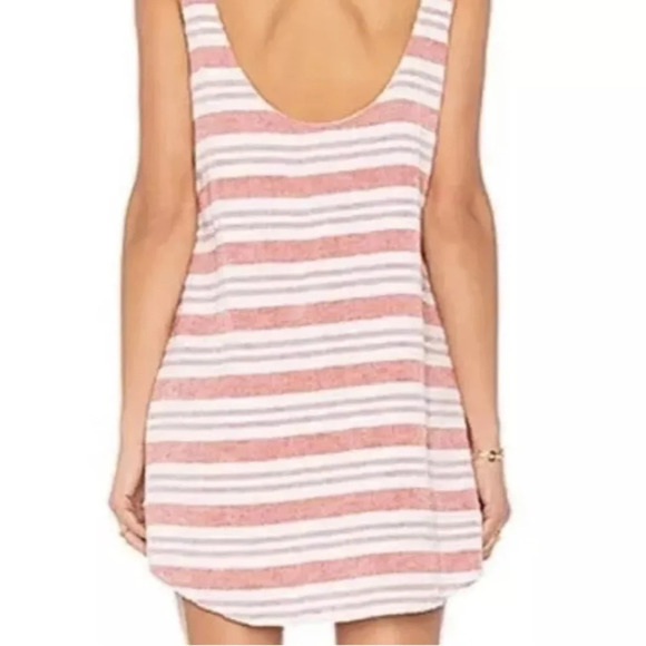 Lovers + Friends Everglades Mini Dress Sleeveless Linen Blend Womens Size Small - Picture 2 of 15